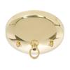 B&P Lamp 5 Inch Modern Shallow Ceiling Light Canopy Plate Kit (Brass) view 1
