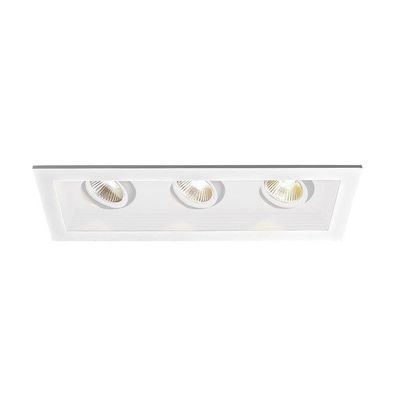 WAC Lighting Mini Multiples LED Three New Construction Housing with Trim and Light Engine - 45 Beam Angle