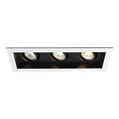 WAC Lighting Mini Multiples LED Three New Construction Housing with Trim and Light Engine