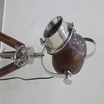 THOR INSTRUMENTS Nautical Designer Collectible Wooden Spot Search Light Table Lamp Decor Rustic Vintage Home Decor Gifts