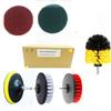 6 Piece Drill Brush Attachments: 5 Inch Drill Brushes & Scouring Pads & Suction Cup - Clean Tough Dirt - for Marble/Granite Tile, Grout, Rim, Kitchen Sink,Carpet, Coated Doors, Fiberglass Tubs view 1