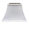 Upgradelights White Linen 8 Inch Square Bell Candle Stick Clip On Lampshade 4x8x7 view 1