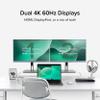 Plugable Universal Laptop Docking Station, 4K Dual Monitor, DisplayPort or HDMI, Windows Mac or ChromeOS Laptops, USB-C or USB 3.0, Adds 2 Displays, Ethernet, Audio, 6 USB Ports view 3