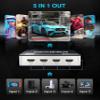 Kinivo HDMI Switch 5 in 1 Out 4K 60Hz (HDR 10, High Speed 18Gbps, IR Remote, HDCP2.2, Dolby Vision, VRR) - 550BN Switcher Compatible with Roku, PS5, Xbox, Apple TV, Nintendo Switch 2, Cable Box view 4