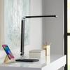 Jett 16 1/2" Small Desk Lamp Black Modern LED with USB Charging Port view 1