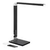 Jett 16 1/2" Small Desk Lamp Black Modern LED with USB Charging Port view 2
