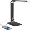 Jett 16 1/2" Small Desk Lamp Black Modern LED with USB Charging Port view 3