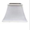 Upgradelights White Linen Square Bell 10 Inch Candle Stick Clip On Lampshade 5x10x9 view 1