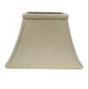 Upgradelights Beige Linen 10 Inch Square Bell Candle Stick Clip On Lampshade 5x10x9 view 1