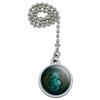 GRAPHICS & MORE Blue Seahorse with Kelp Ceiling Fan and Light Pull Chain view 1