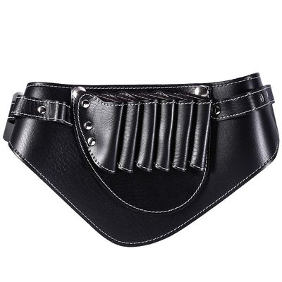 Scissor Holster with PU Leather Hairdressing Bag Pouch Holder with Waist Shoulder Belt Leather Scissor Bag for Hairdressers