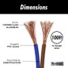 InstallGear 14 Gauge Speaker Wire 100 ft Cable, 14 AWG Speaker Wire Cable, True Spec Soft Touch Cables | Great use for Car Audio, Stereos, Home Theater Speakers, Surround Sound view 3