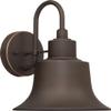 Capital Lighting 926311OZ Brock Metal Shade Outdoor Wall Sconce, 1-Light 100 Watt, 12" H x 9" W, Oiled Bronze view 1