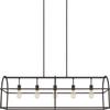HomePlace Lighting 825751BZ Aubrey Retro/Vintage Open Frame Island Pendant Light, 5-Light 500 Total Watts, 15"H x 46"W, Bronze view 1