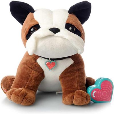 My Baby's Heartbeat Bear 20 Second Voice Recorder, 10in, Bulldog