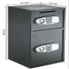 Digital Double Door Gun Safe Depository Drop Box Gun Safes Cash Office Security Lock by Empire Discount view 3