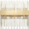 Capital Lighting 125461FI Lena Hollywood Regency Inspired Slim Rods Linear Bath Vanity Wall Mount, 6-Light 360 Total Watts, 12" H x 24" W, Fire and Ice view 1