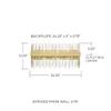 Capital Lighting 125461FI Lena Hollywood Regency Inspired Slim Rods Linear Bath Vanity Wall Mount, 6-Light 360 Total Watts, 12" H x 24" W, Fire and Ice view 2