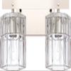 Capital 127621PN-458 14"W Sloane 2-Light Vanity Polished Nickel Finish with Clear Grooved Glass view 1