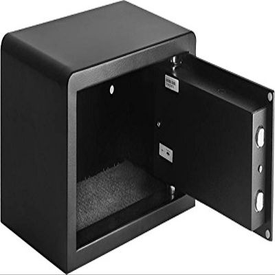 BARSKA Compact Biometric Fingerprint Security Safe Lock Cabinet 11.8 in x 7.8 in x 7.8 in