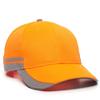 Outdoor Cap Neon Orange Baseball Cap Hi-Vis Low Profile Workwear Hat view 2