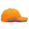 Outdoor Cap Neon Orange Baseball Cap Hi-Vis Low Profile Workwear Hat view 3