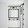 HomePlace Lighting 128841BZ-451 Colton Mid-Century Clear Water Glass Bathroom Vanity Wall Light, 4-Light 400 Total Watts, 10" H x 34" W, Bronze view 3