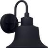 Capital Lighting 926311BK Brock Metal Shade Outdoor Wall Sconce, 1-Light 100 Watt, 12" H x 9" W, Black view 1
