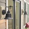 Capital Lighting 926311BK Brock Metal Shade Outdoor Wall Sconce, 1-Light 100 Watt, 12" H x 9" W, Black view 4