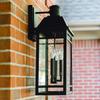 Capital Lighting 927131BK Braden Clear Glass Outdoor Wall Sconce, 3-Light 180 Total Watts, 23" H x 13" W, Black view 2