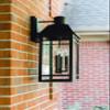 Capital Lighting 927131BK Braden Clear Glass Outdoor Wall Sconce, 3-Light 180 Total Watts, 23" H x 13" W, Black view 4