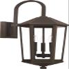 Capital Lighting 926931OZ Ellsworth Clear Glass Outdoor Wall Sconce, 3-Light 180 Total Watts, 29" H x 10" W, Oiled Bronze view 1