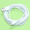 9 Feet/3M USB 3.1 Male to USB-A 2.0 Reversible Cable Charging Power Data Wire Compatible with ZTE Max Duo LTE Z963VL Cellphone - White view 1