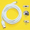 9 Feet/3M USB 3.1 Male to USB-A 2.0 Reversible Cable Charging Power Data Wire Compatible with ZTE Max Duo LTE Z963VL Cellphone - White view 2