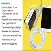 9 Feet/3M USB 3.1 Male to USB-A 2.0 Reversible Cable Charging Power Data Wire Compatible with ZTE Max Duo LTE Z963VL Cellphone - White view 3