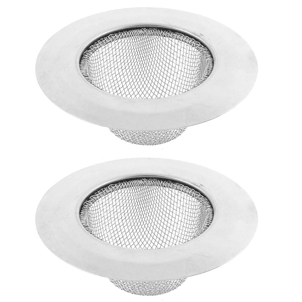 uxcell Kitchen Bathtub Basin Sink Garbage Strainer Drain Stopper 90mm Dia 2pcs