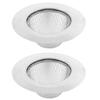 uxcell Kitchen Bathtub Basin Sink Garbage Strainer Drain Stopper 90mm Dia 2pcs view 1