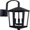 Capital Lighting 926931BK Ellsworth Clear Glass Outdoor Wall Sconce, 3-Light 180 Total Watts, 29" H x 10" W, Black view 1