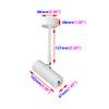 Luminturs 3W LED Ceiling Picture Spot Project Downlight Adjustable Lamp Fixture Light White Finish Warm White view 2