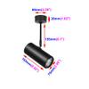 Luminturs 20W LED Ceiling Picture Spot Project Downlight Adjustable Lamp Fixture Light Black Finish Pure White view 2