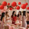 ADLKGG 9-Pack Red Paper Lanterns, Hanging Party Decorations view 3