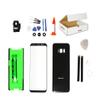 MD0410 Repair Kit Compatible for Samsung Galaxy S8 Plus G955 - Front Outer Glass Lens + Back Cover + Camera Lens Flash Cover Replacement (Black) view 1
