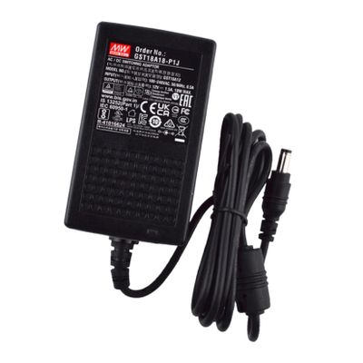 Desktop Industrial Adapter 18W 18V 1A GST18A18-P1J AC-DC SMPS GST18A Series Switching Power Supply