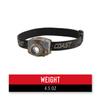 Coast FL68 415 Lumen Tri-Color (White/Green/Red) LED Headlamp, Batteries and Hard Hat Clips Included view 3