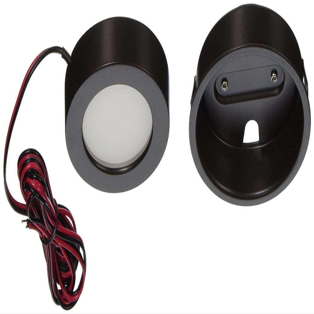 WAC Lighting HR-LED90-30-DB 3000 Soft White Edge Lit Energy Star LED Button Light, Brushed Nickel