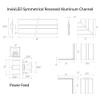 WAC Lighting LED-T-RBOX1-WT InvisiLED Power Feed for Symmetrical Recessed Channel with Junction Box, White view 3