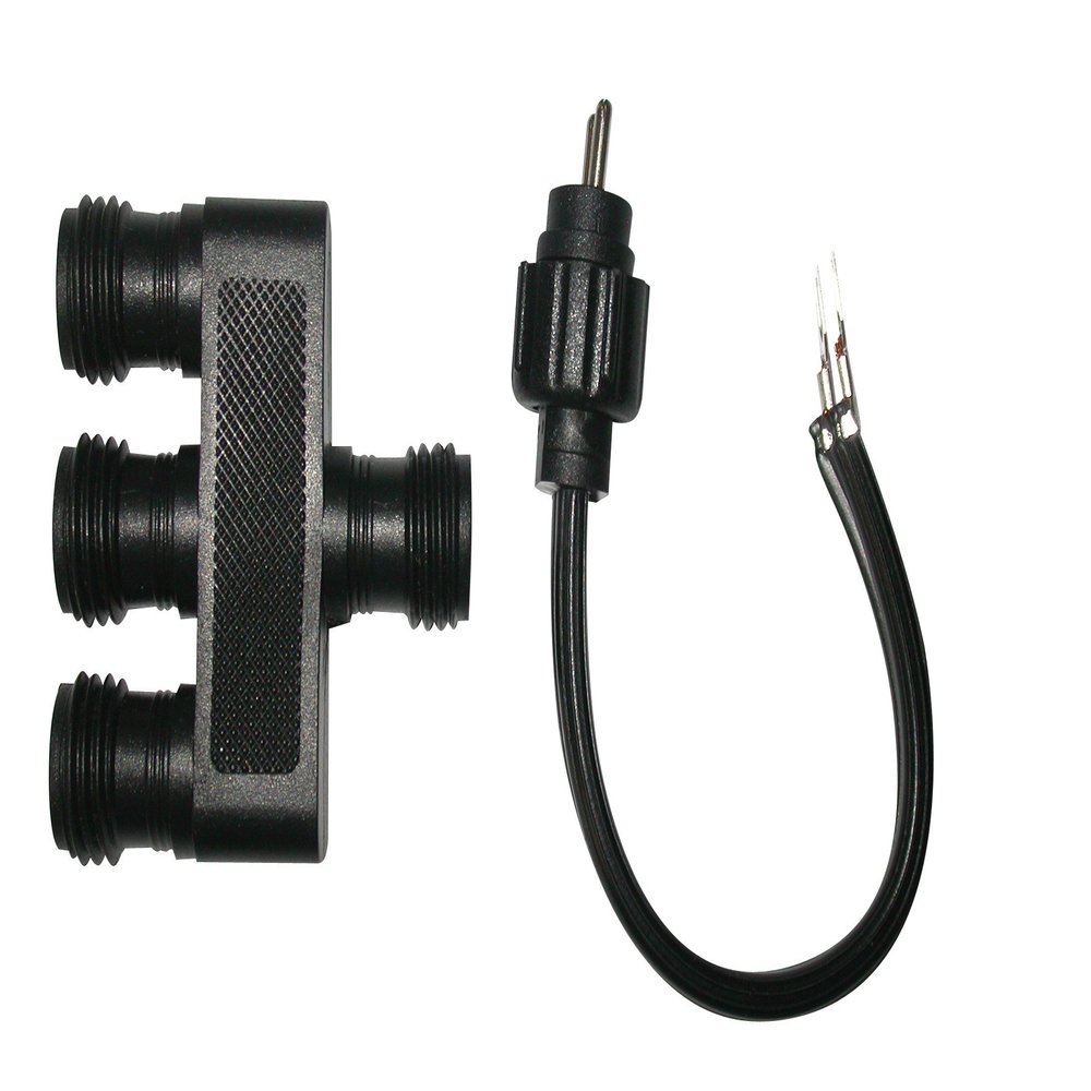 Alpine Corporation PL3 3-Way Socket with Connection Cord, 7"