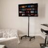 VIVO Mobile TV Display Stand for 13 to 42 inch LED LCD Flat Panel Screens, Rolling Floor Stand Height Adjustable Mount with Wheels STAND-TV07W view 2
