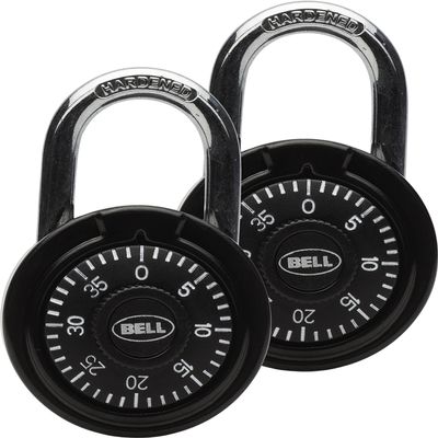 BELL Armory 125 Combo Padlock (2 Pack) - Black