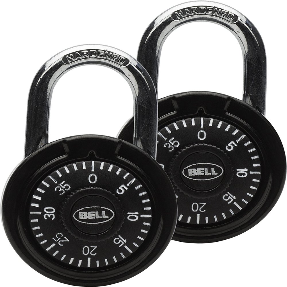 BELL Armory 125 Combo Padlock (2 Pack) - Black